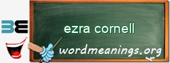 WordMeaning blackboard for ezra cornell